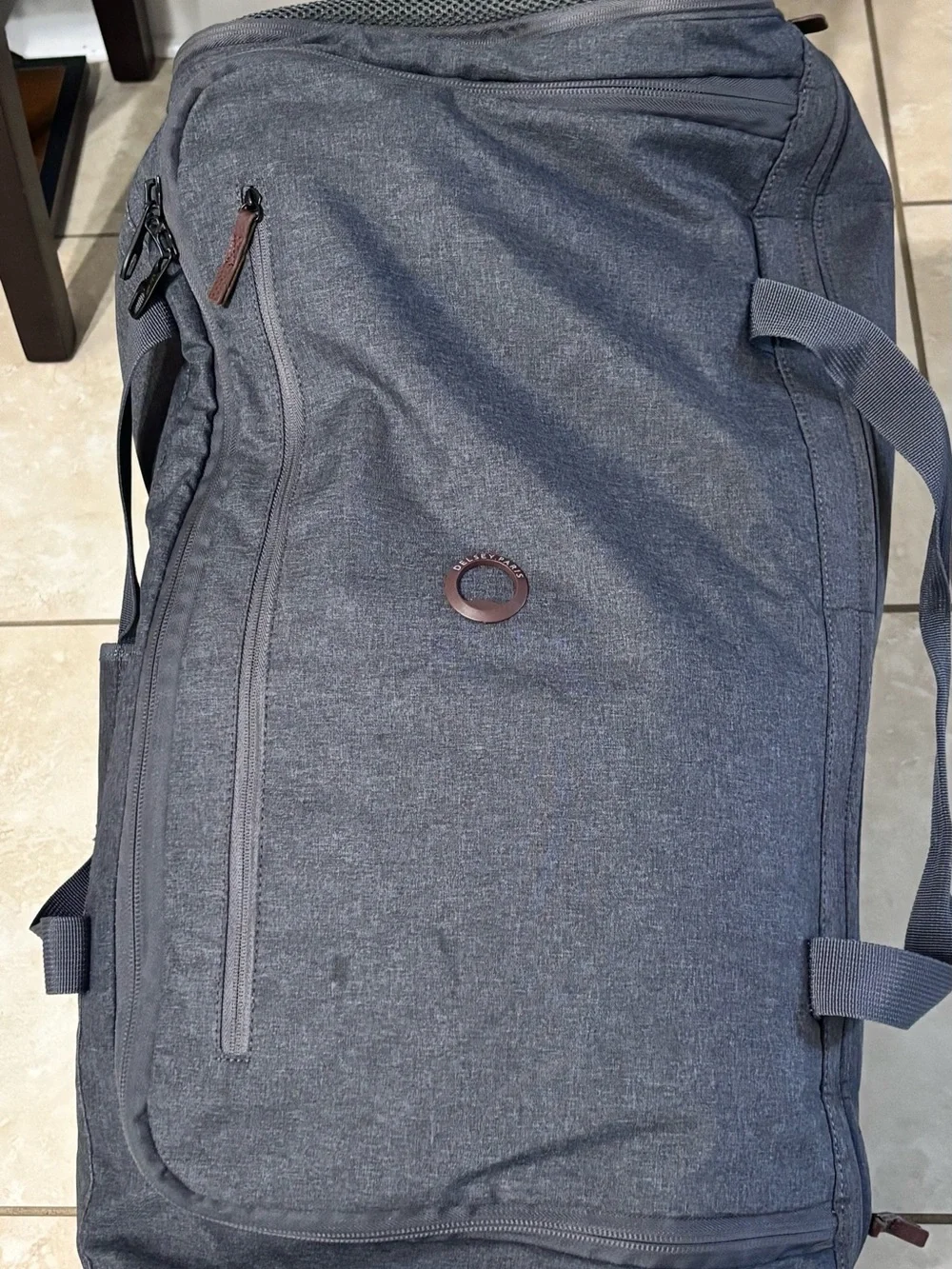 Men's Charcoal Gray Rolling Duffel Bag - Versatile Travel Carry